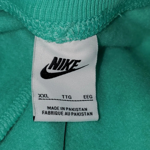 Nike Oversized Fit High Rise Sweatpant Joggers Women’s XXL Tiffany Green NWT - Picture 10 of 11